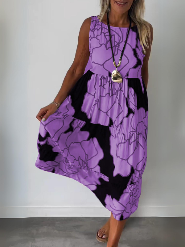 TERESA™ | ELEGANT DRESS WITH FLORAL PRINT