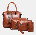 SOPHIA | VINTAGE CROC PATTERN 4-9 PIECE BAG