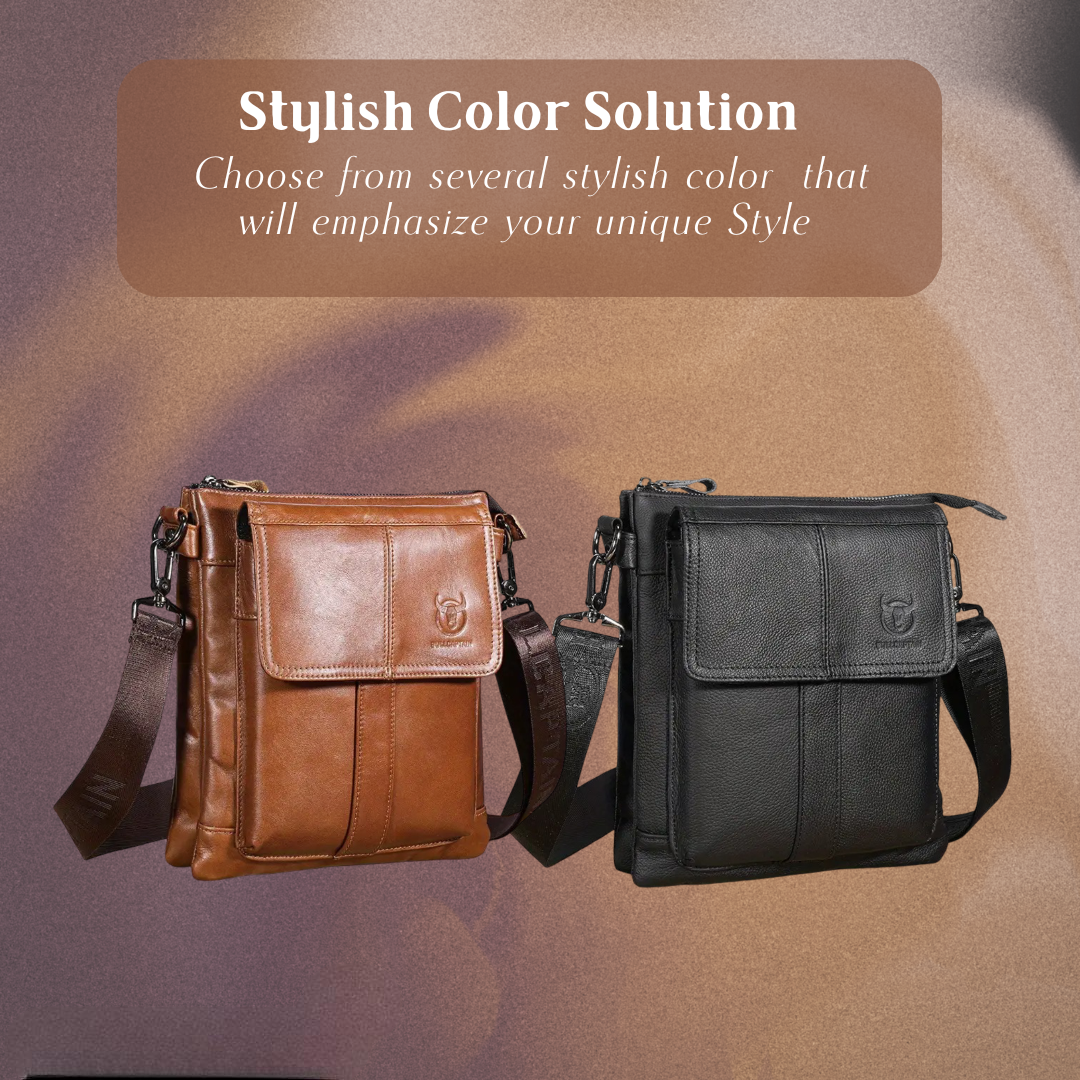 Nathan - Foldable Pocket Designed Slim Leather Bag
