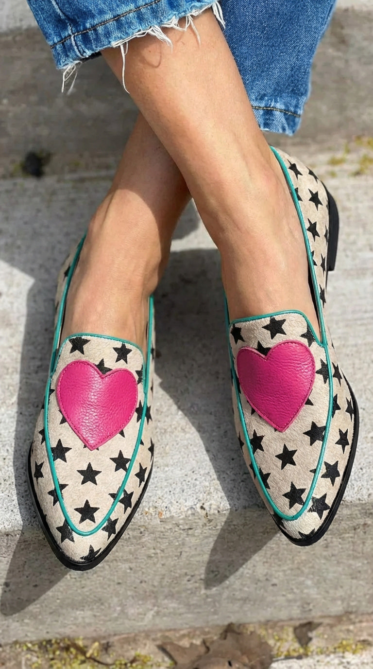 HEART PATTERN LOAFER