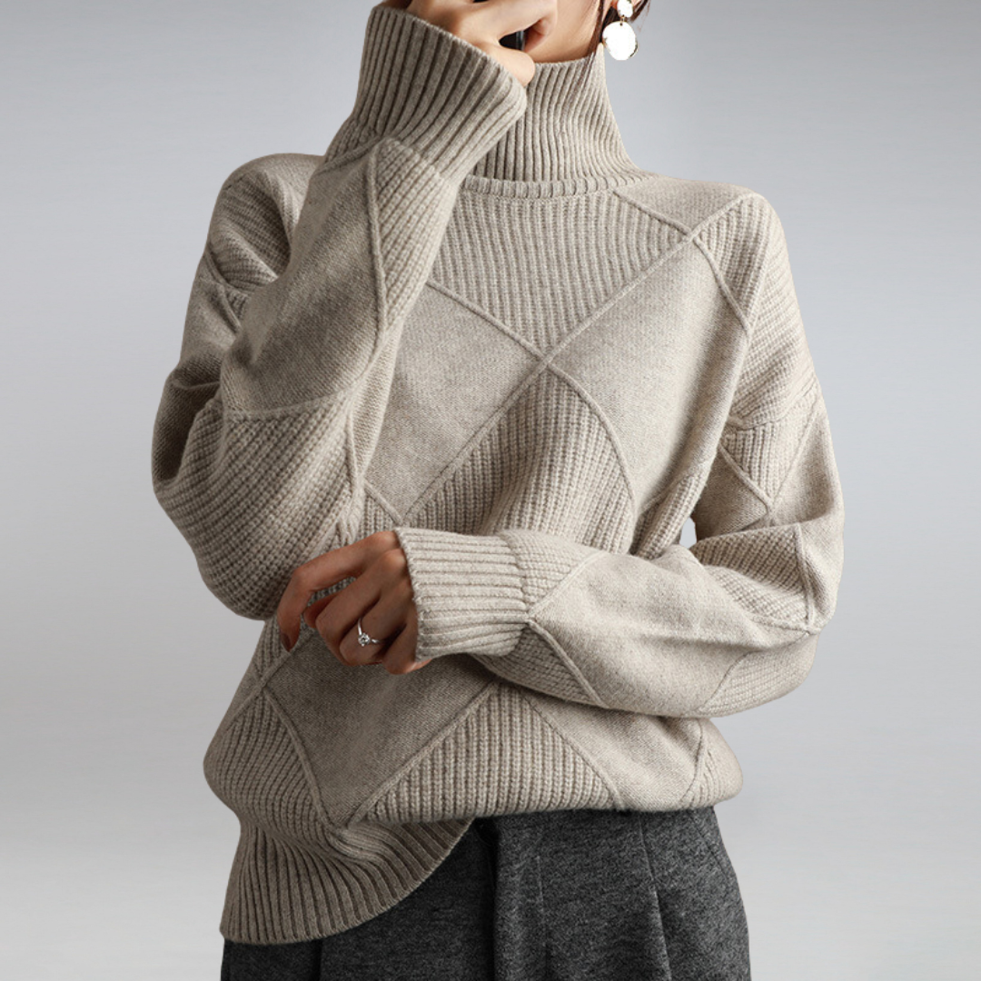 Amalia - Turtleneck Sweater in Soft Cashmere