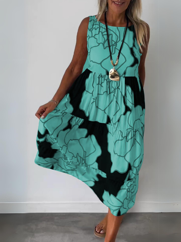 TERESA™ | ELEGANT DRESS WITH FLORAL PRINT