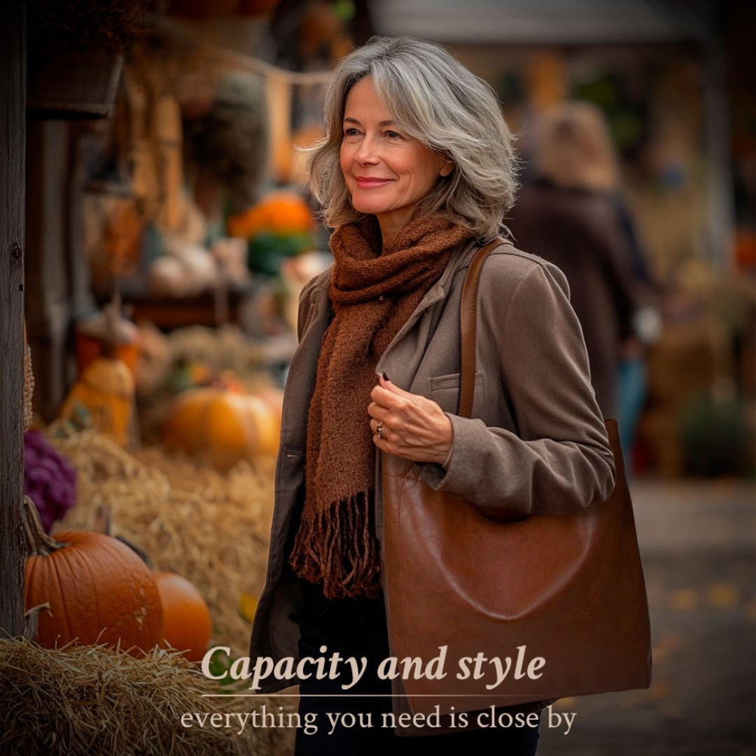 Lorena's Modern Elegance | Stylish Leather Bag