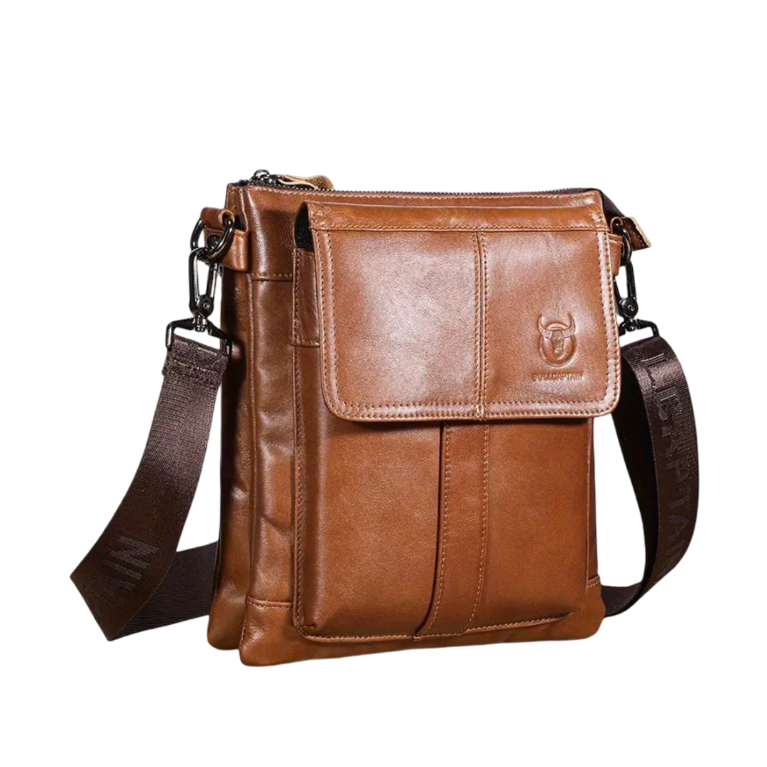 Nathan - Foldable Pocket Designed Slim Leather Bag
