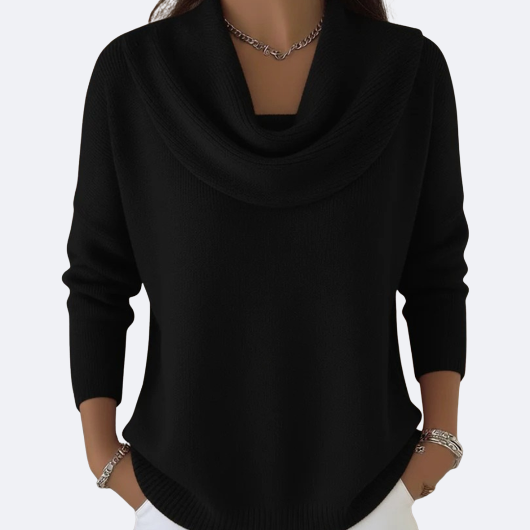 GIULIA - Comfortable Ruffle Neck Sweater