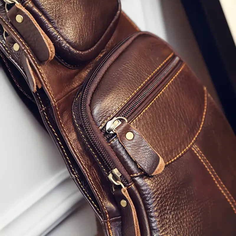 Zachary - Men's Vintage Leather Sling Bag