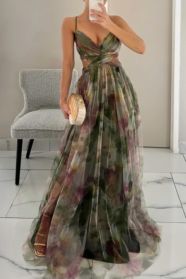Eléna - Elegant and Floral Long Dress
