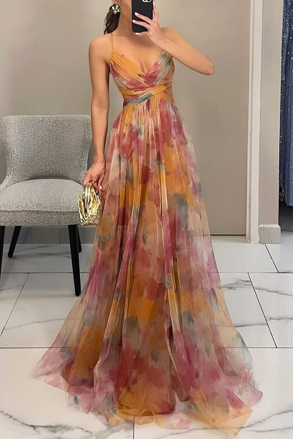 Eléna - Elegant and Floral Long Dress
