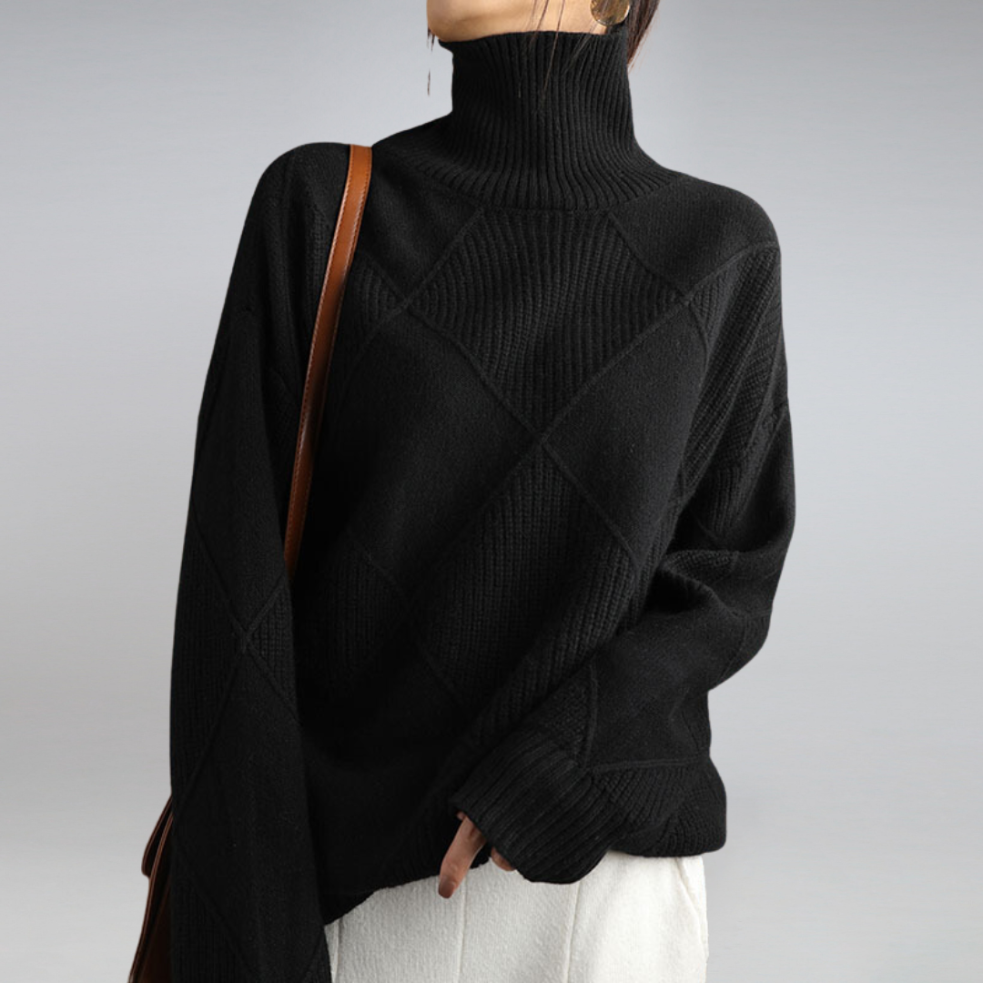 Amalia - Turtleneck Sweater in Soft Cashmere