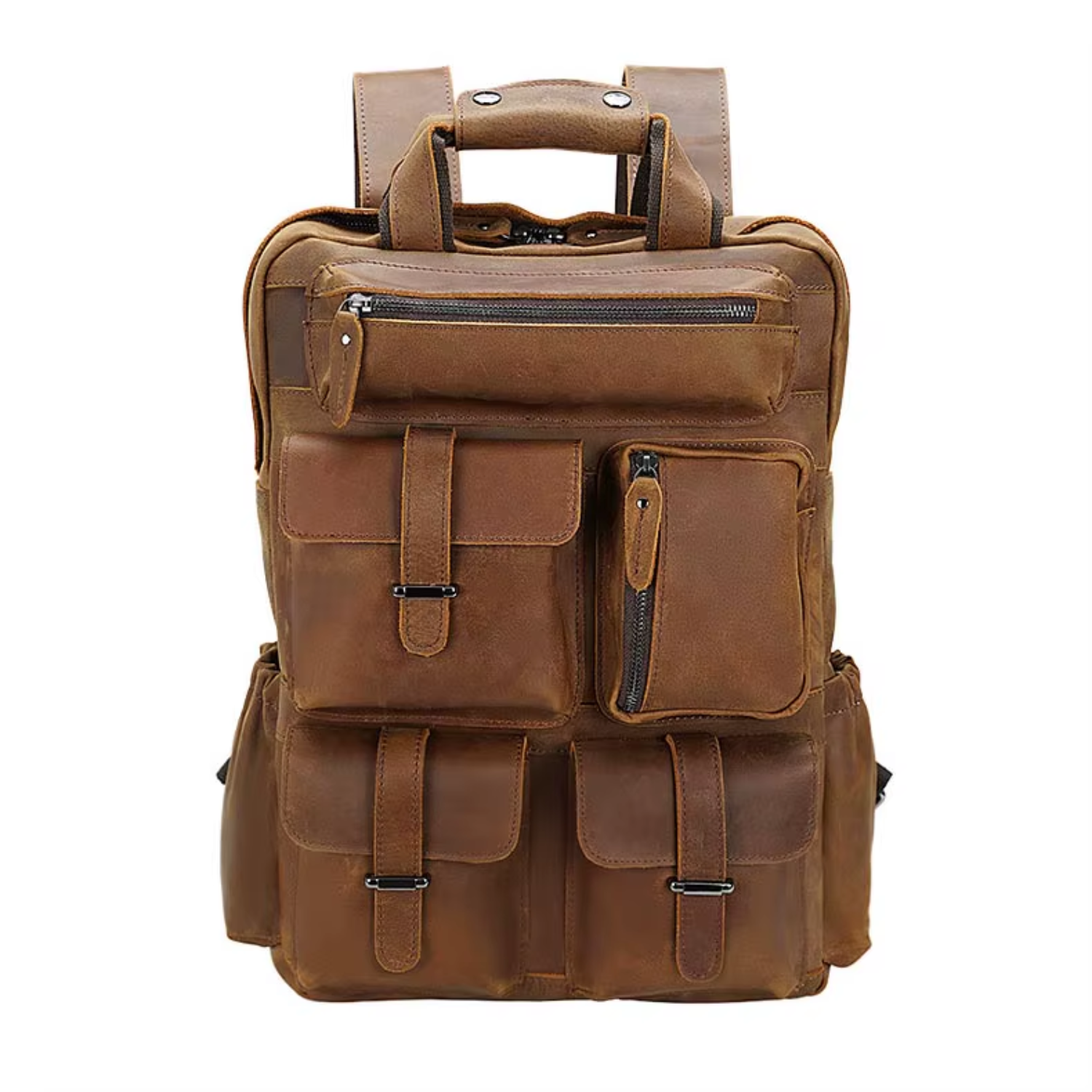Kevin - Leather Laptop Backpack