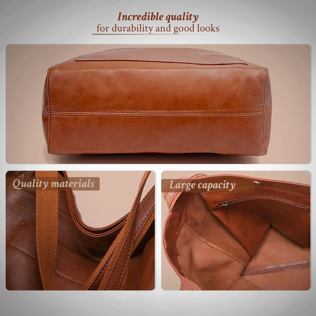 Lorena's Modern Elegance | Stylish Leather Bag