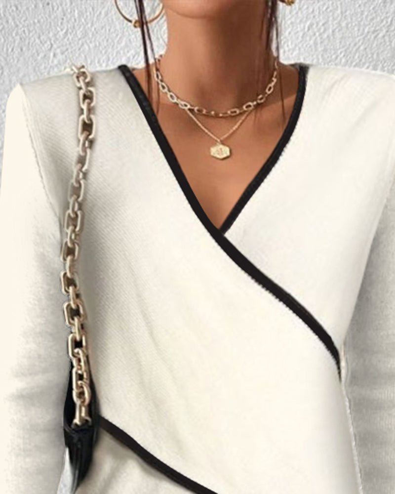 Irish - Elegant V-neck Sweater