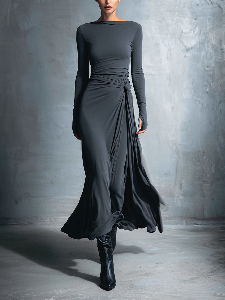 Zofia - Side Tied Maxi Dress