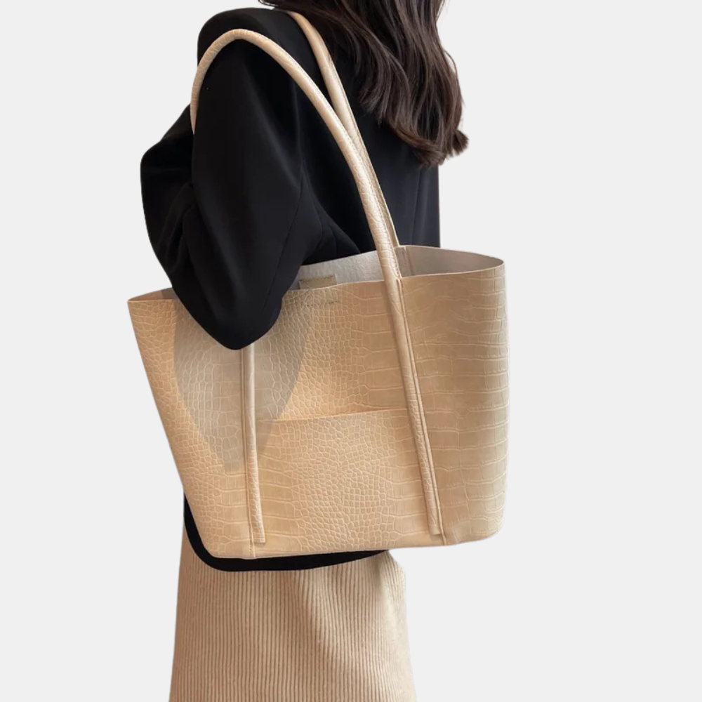 Sophia | Crocodile Leather Shoulder Bag