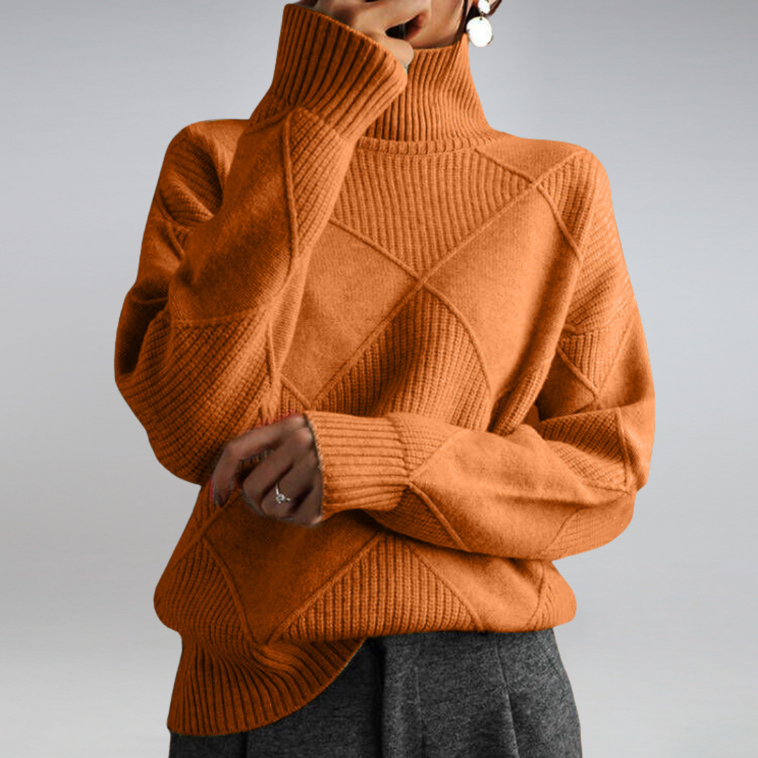 Amalia - Turtleneck Sweater in Soft Cashmere