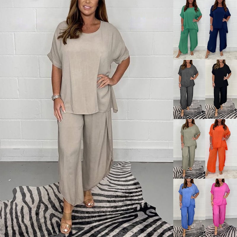 Floaty 2-Piece Set with Long Sleeve Trousers
