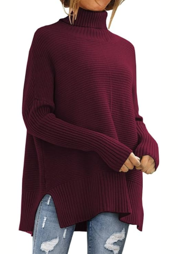 Elisa | High Neck Wrap Warm Sweater