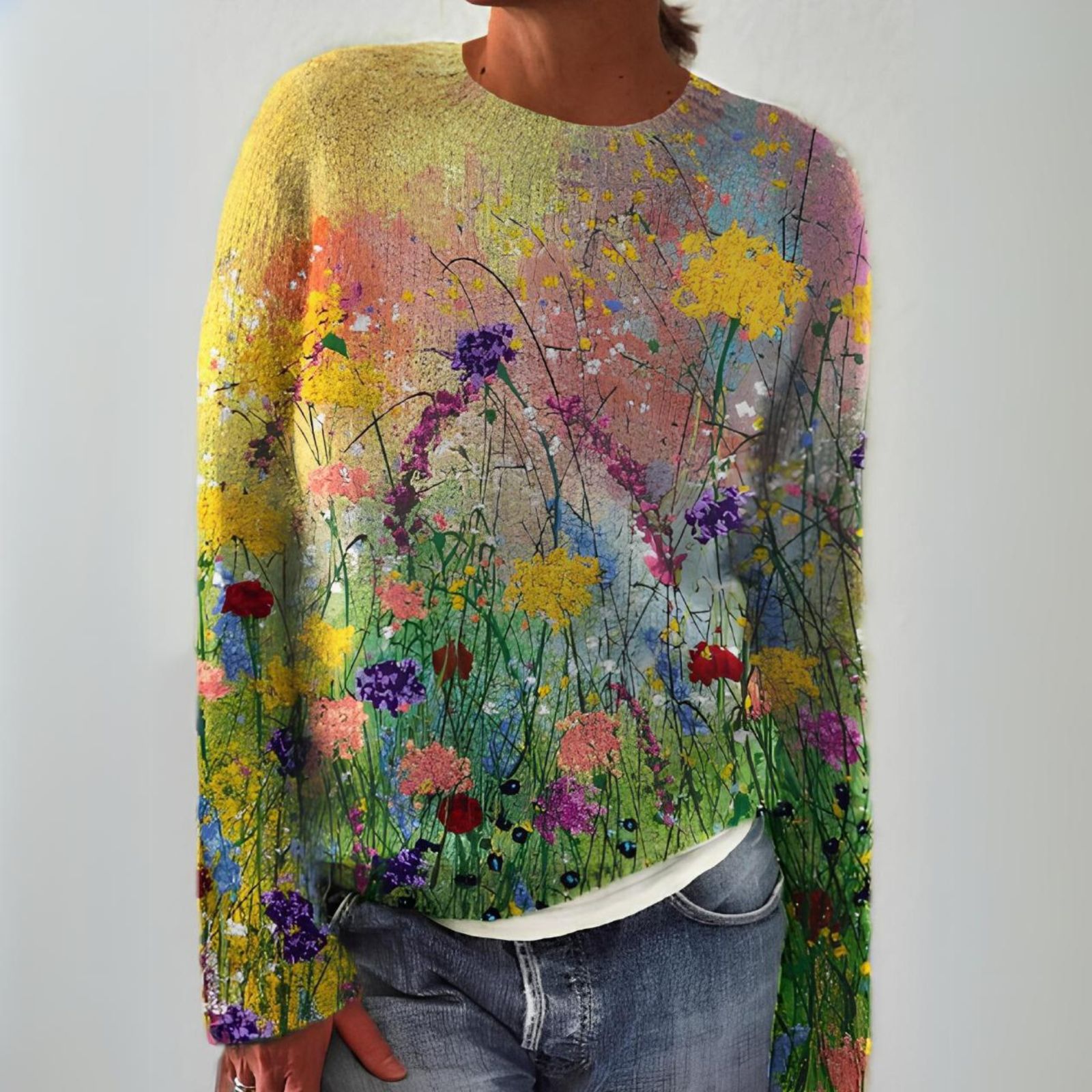 Marta | The Art of Flowers Cozy Sweater