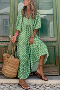 VANESSA | LONG MAXI DRESS WITH PRINT