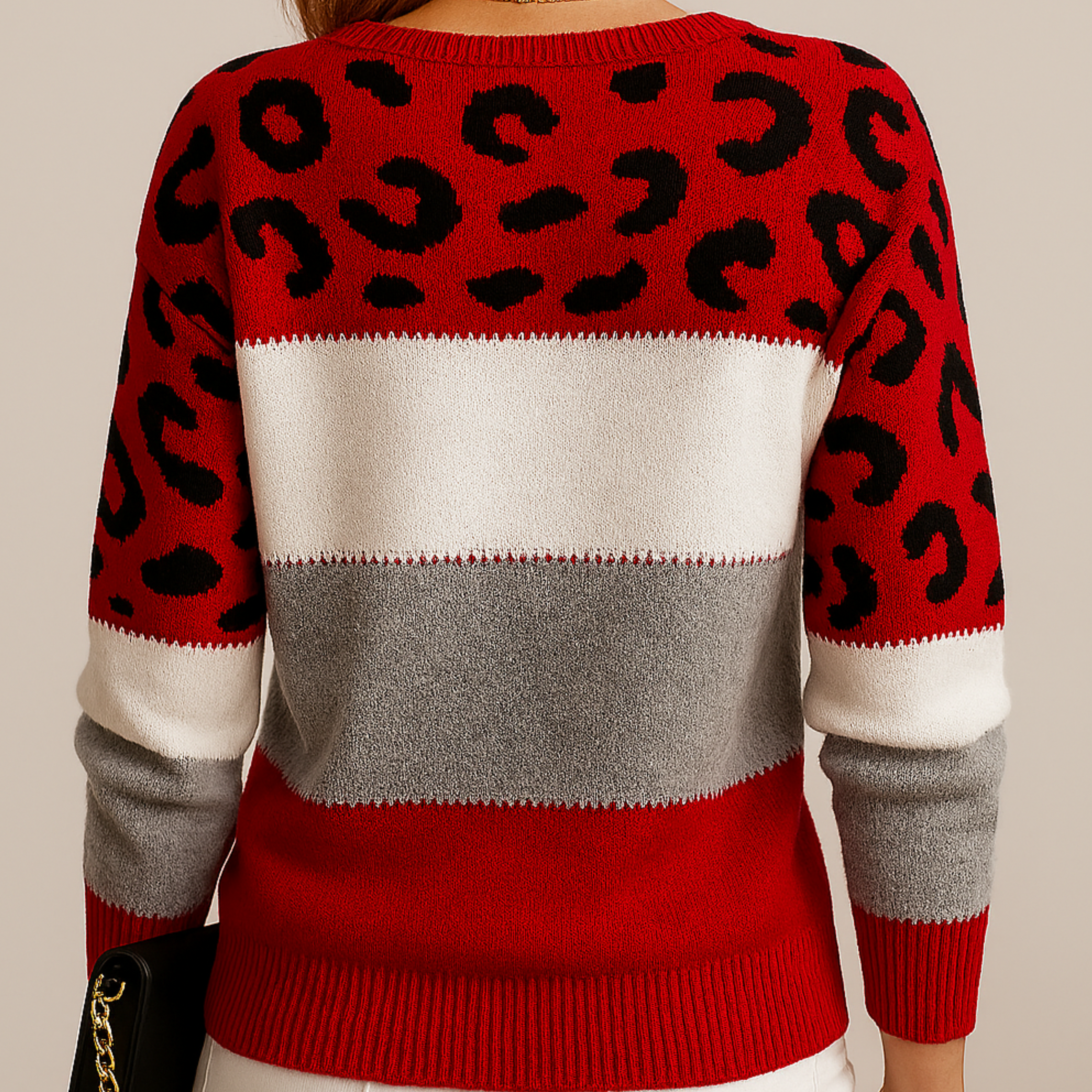 Charlene – Leopard Print Comfortable Sweater