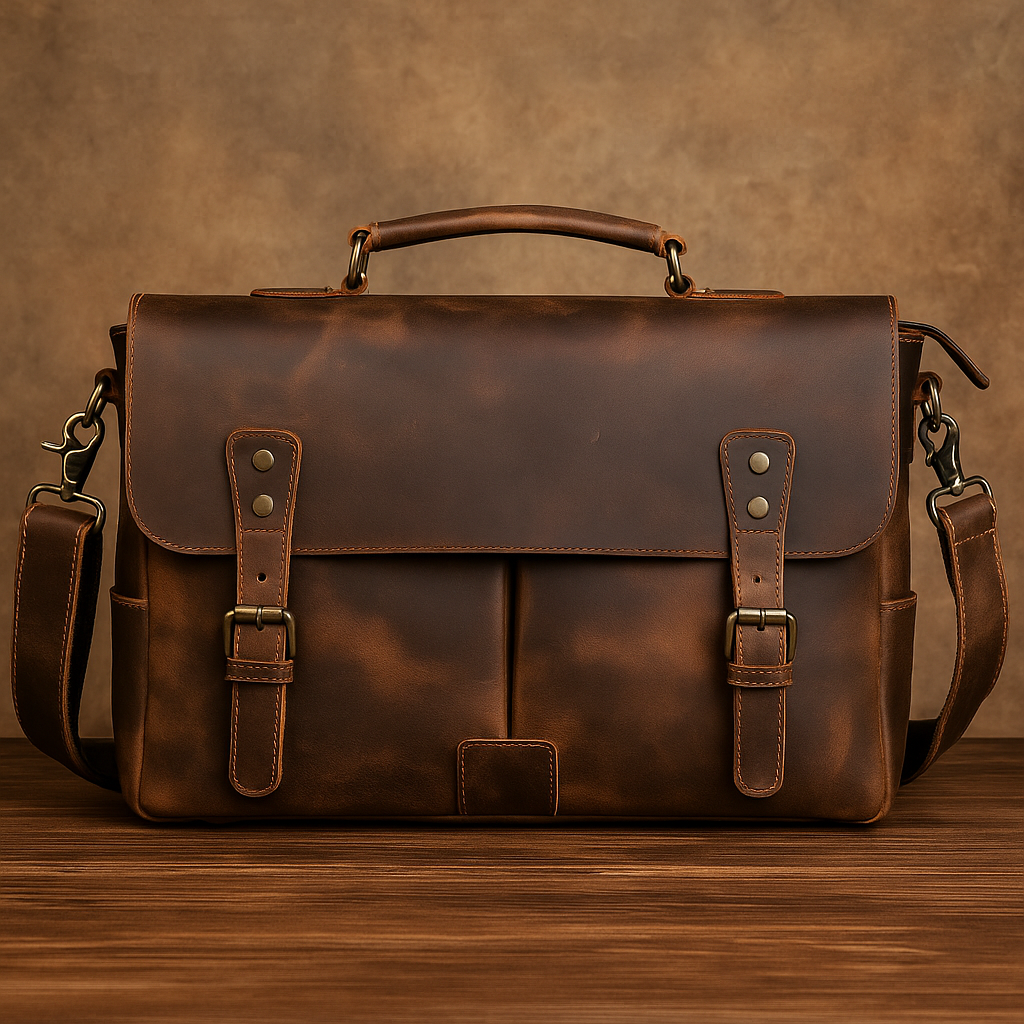 Mark - Retro Style Document Bag Messenger Bag