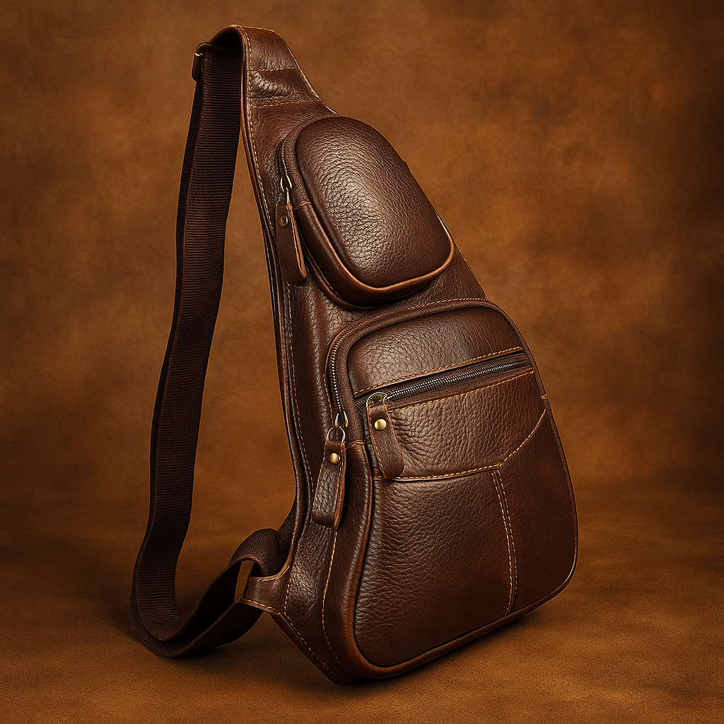 Zachary - Men's Vintage Leather Sling Bag