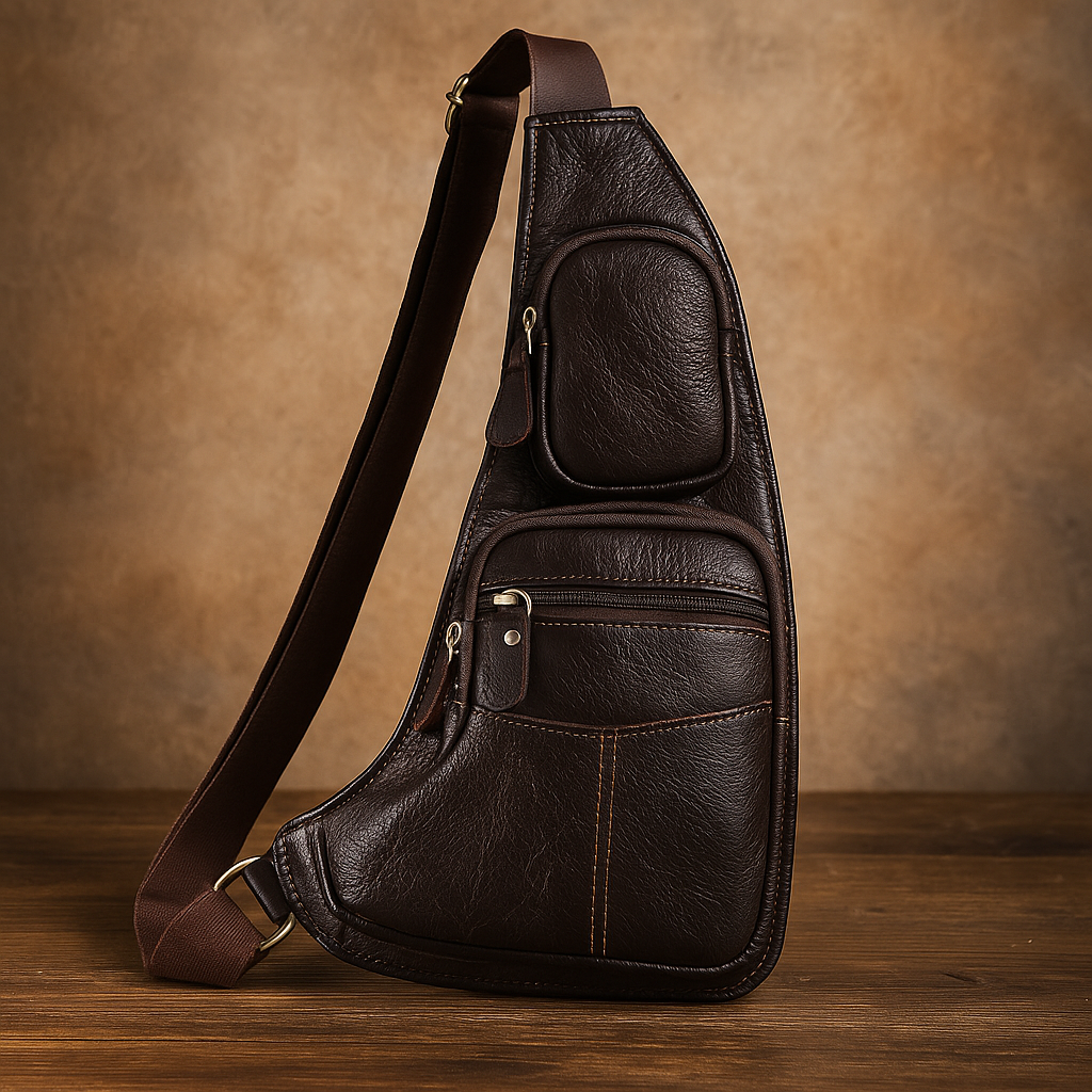 Zachary - Men's Vintage Leather Sling Bag