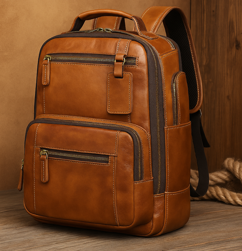 George - Classic Men's Leather Backpack