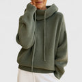 Marie | High Neck and Hooded Comfortable Sweater