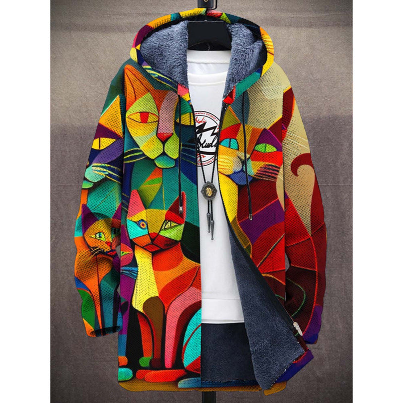Elandra™ | Luxury Art-Inspired Hooded Jacket