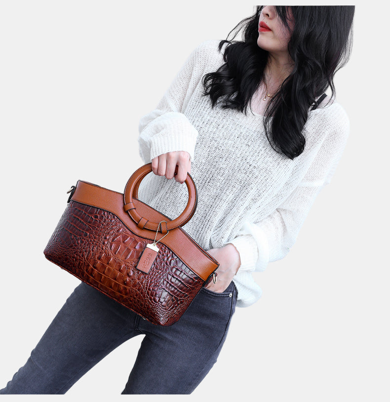 JAYE | STYLISH CROCODILE PATTERN HAND BAG
