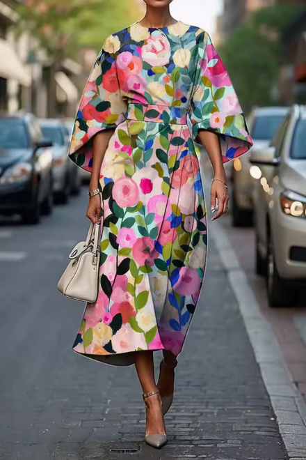 Celeste - Elegant Floral Dress