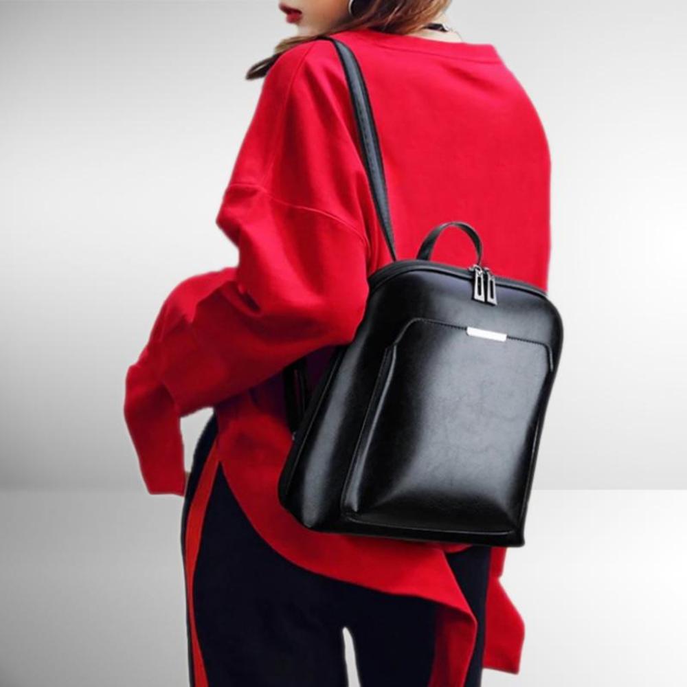 Classic Double Zipper Backpack - Stylish Design