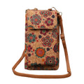 Lilac Boho Floral Crossbody Wallet