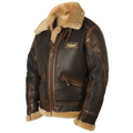 Men’s Fleece-Lined Bomber Jacket with Collar