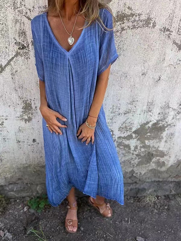 ELISABETTA | CASUAL DRESS WITH V-NECK