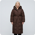 Carmen - Long Puffer Coat with Belt