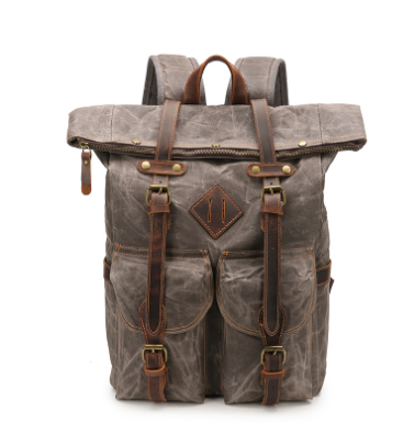 Mitchell - Vintage Waxed Hiking Travel Backpack
