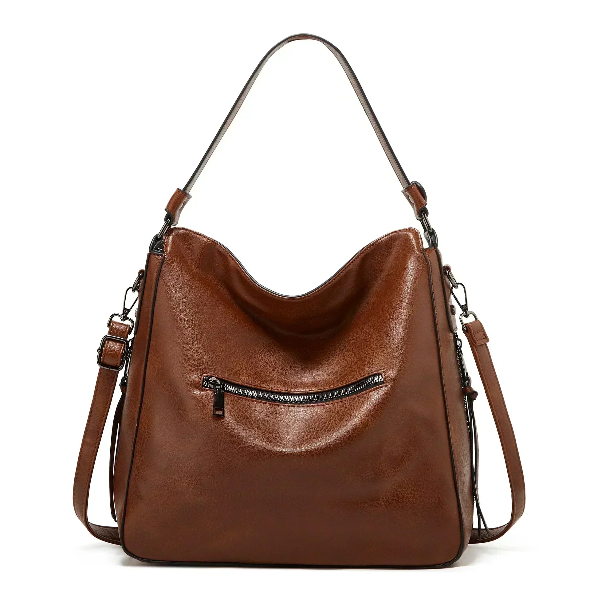 Muriel's Vintage Charm | Leather Shoulder Bag