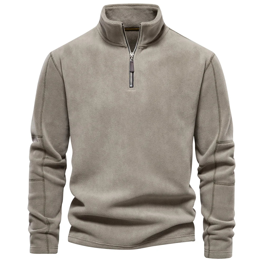 Emil | Heated fleece pullover with zipper