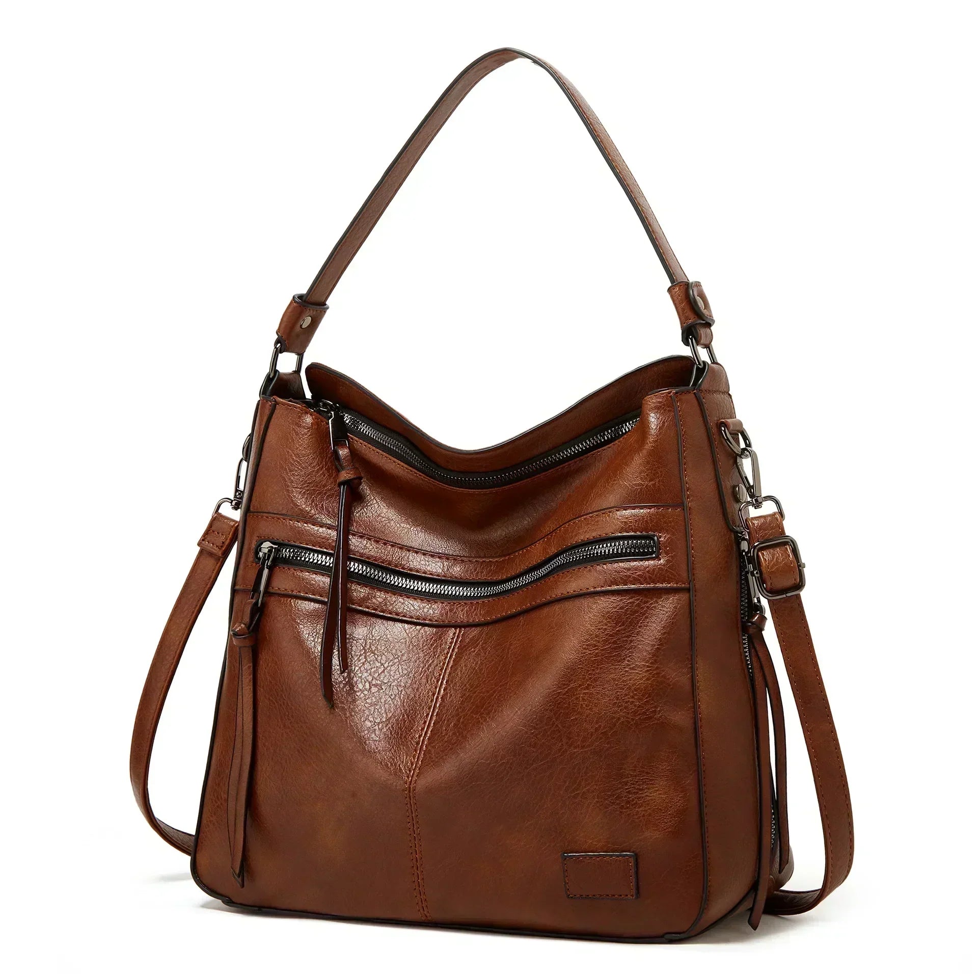Muriel's Vintage Charm | Leather Shoulder Bag