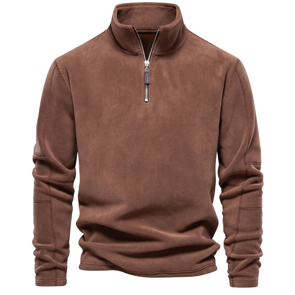 Emil | Heated fleece pullover with zipper