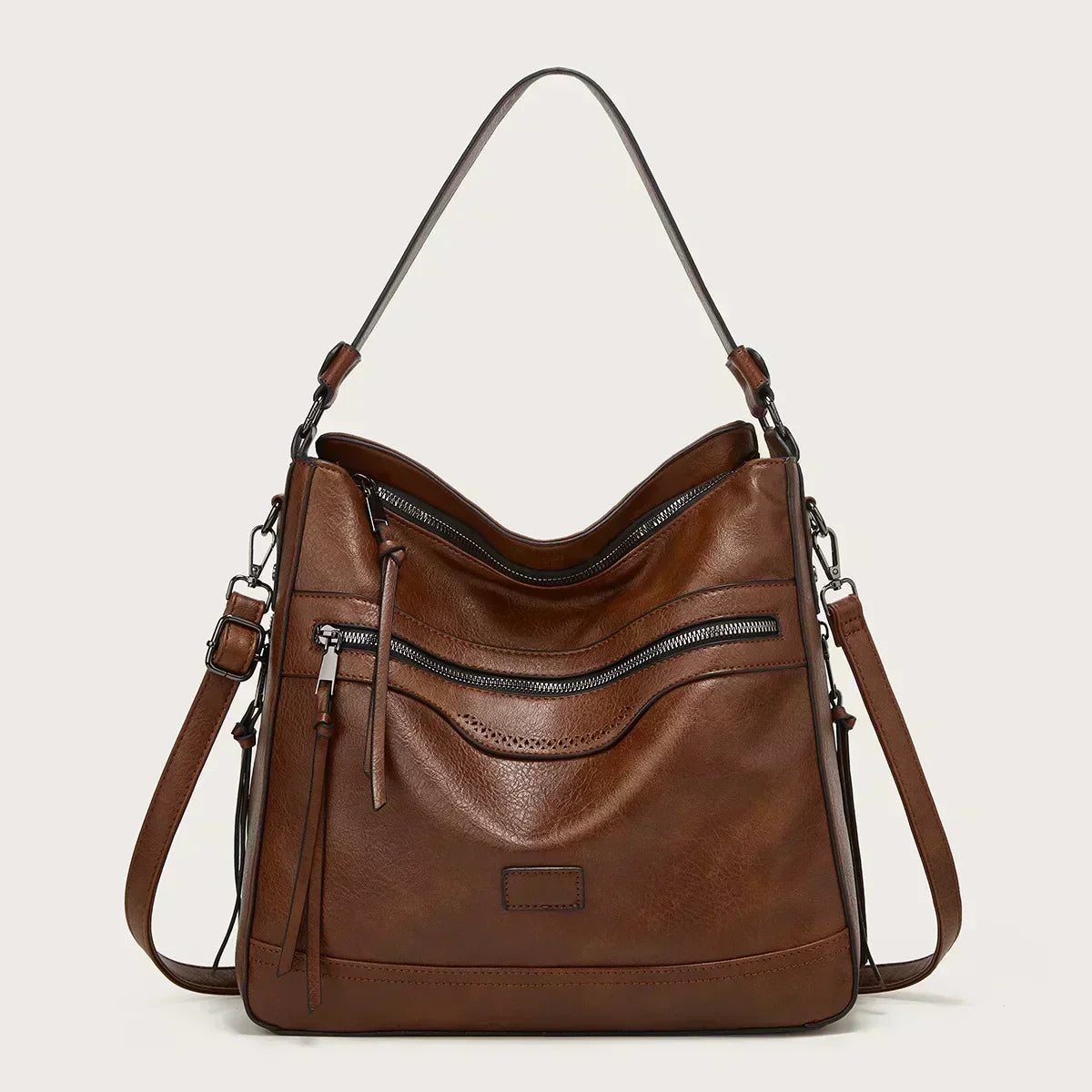 Muriel's Vintage Charm | Leather Shoulder Bag