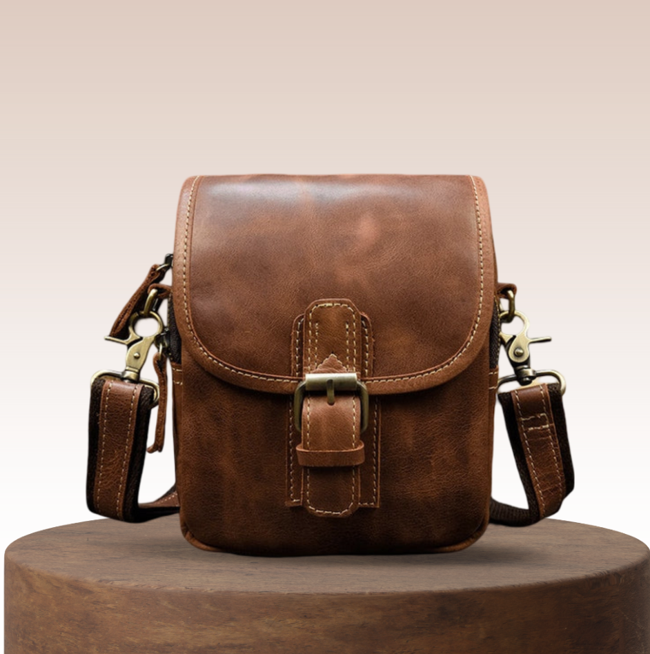 Zachary - Genuine Leather Men's Shoulder Bag