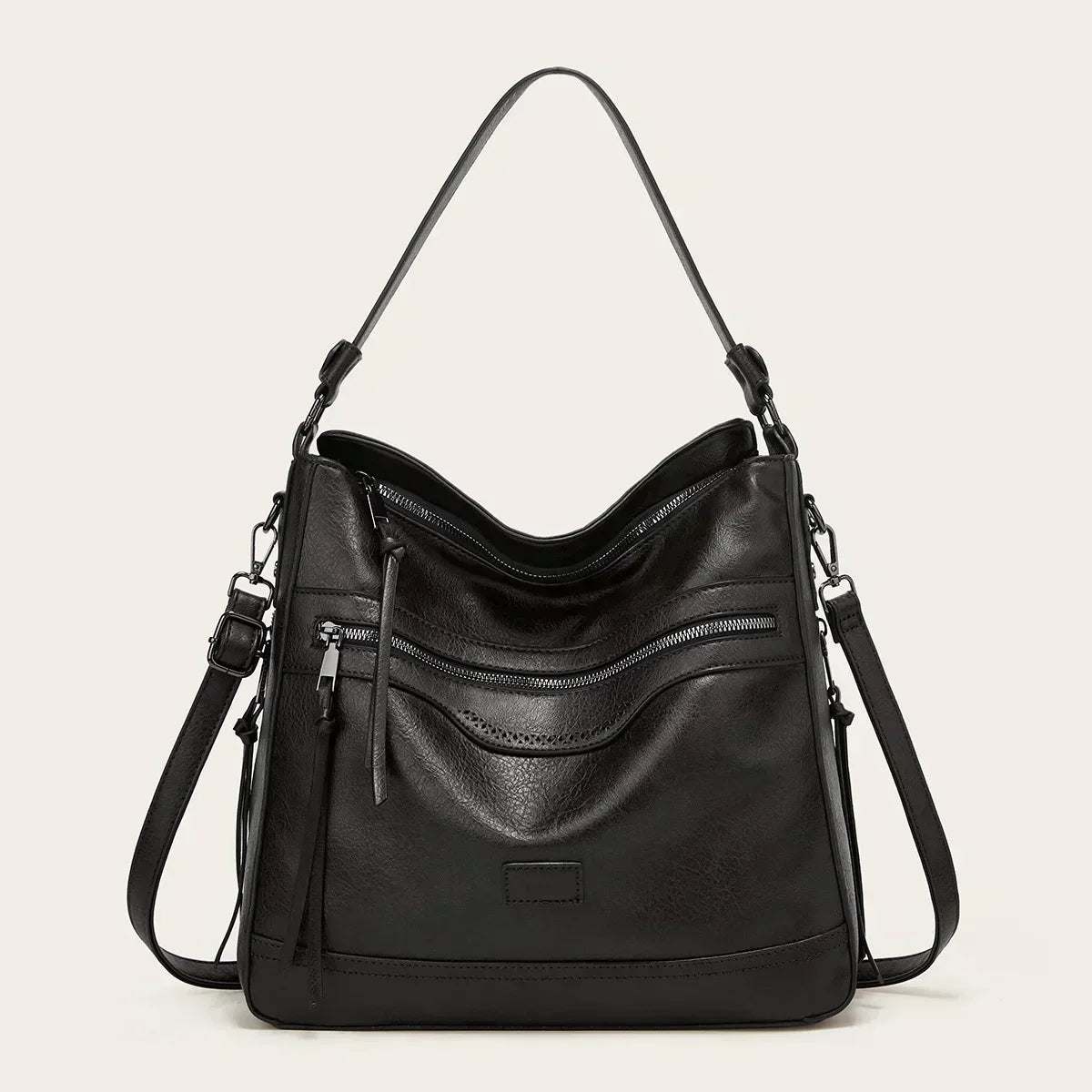 Muriel's Vintage Charm | Leather Shoulder Bag