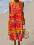 Faye | Midi Dress Sunset