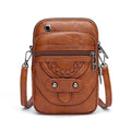 Vellana's Vintage Elegance | Leather Shoulder Bag