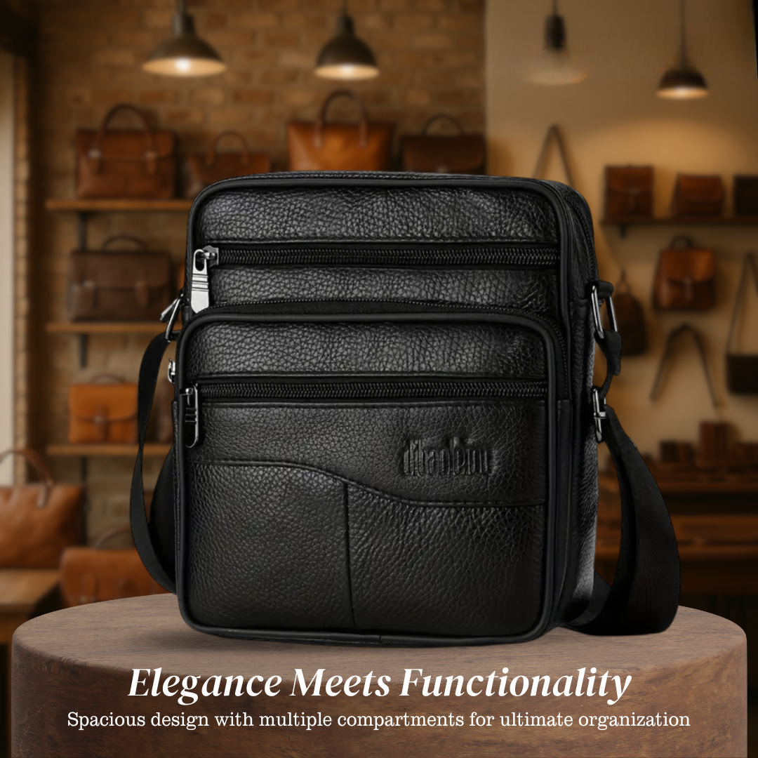 Carter - Leather Multi-Functional Shoulder Bag for Men