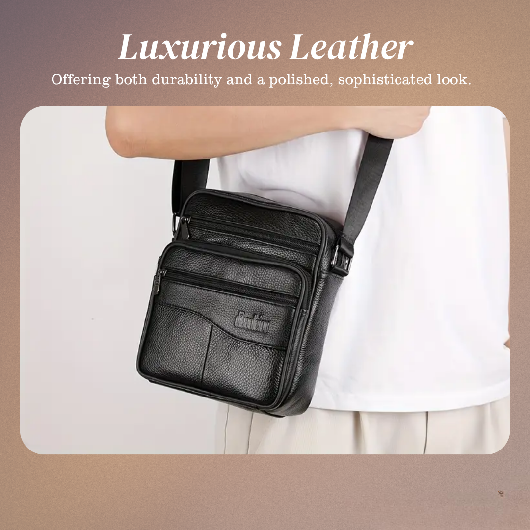 Carter - Leather Multi-Functional Shoulder Bag for Men