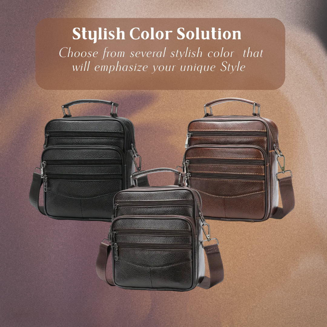 Jacob - Leather Retro Shoulder Bag for Men